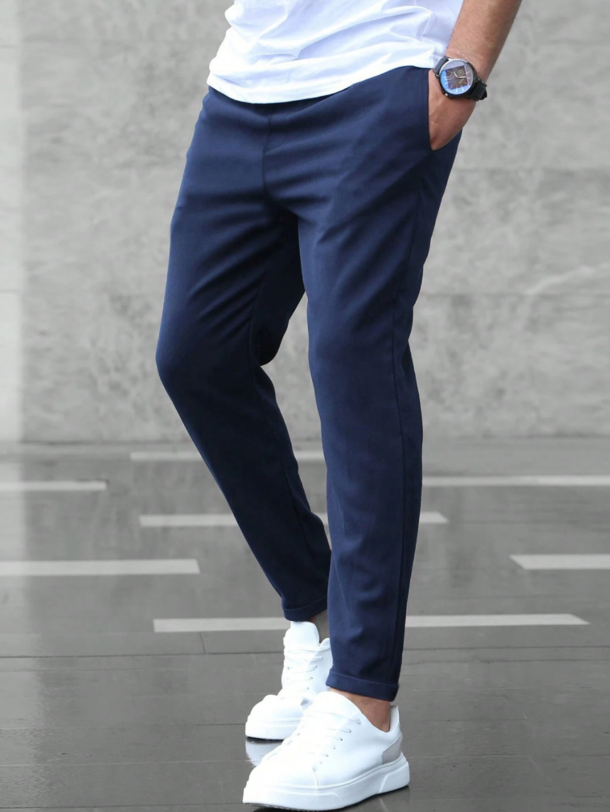 Variant image for Stretch Comfort Trousers with Adjustable Drawstring Waistband, Lightweight Work Pants for All-Day Wear-21