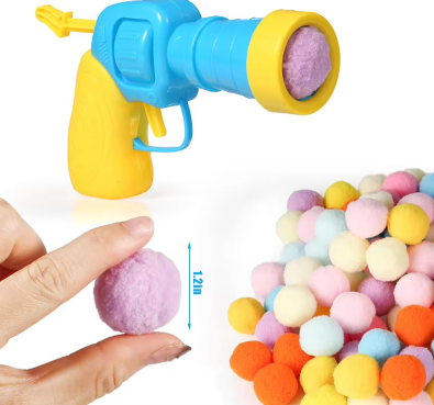 Toys Cat Interactive Launch Toy for Kittens - Plush Ball Shooter Pet Supplies