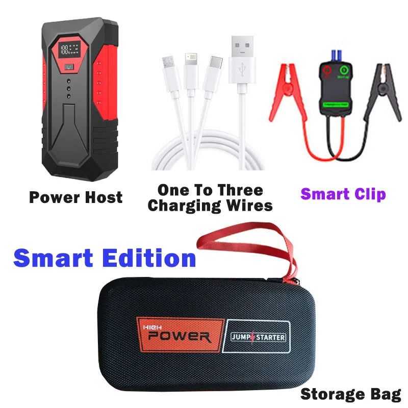 Jump Car Starter Power Bank 18000mAh 1200A Peak Emergency Booster for 12V Vehicles Fall 2025 Road Trip Safety