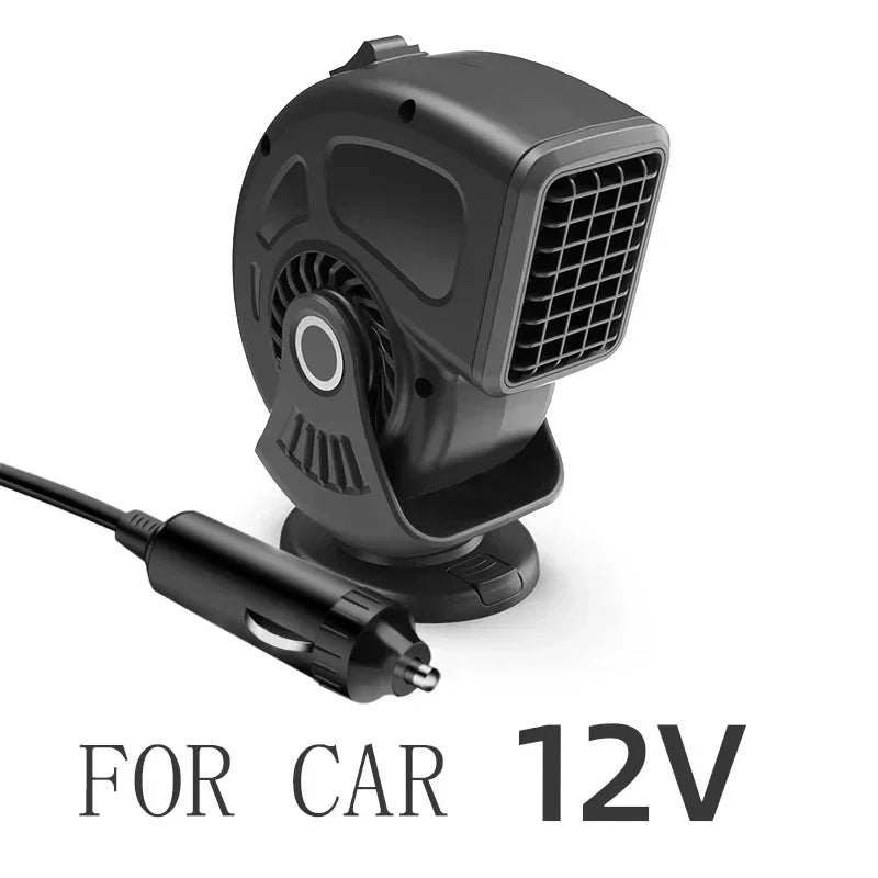 Heater Car Defogger 12V/24V 2-in-1 Heating And Cooling Plug In Windshield Defroster, Winter 2025 Ready