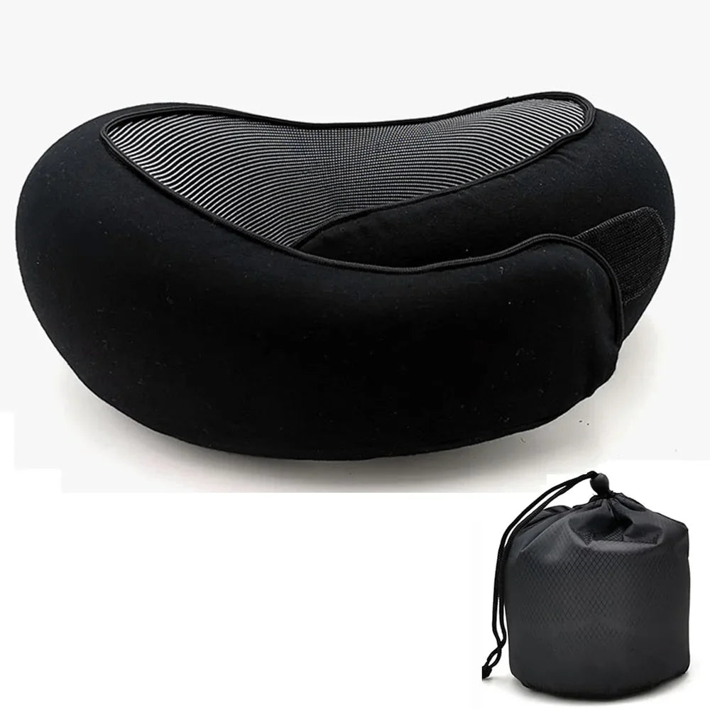 Memory Foam Travel Neck Pillow U Shaped Snail Style Travel-Friendly Comfort-Grip Support For Summer Travel 2026 Cotton Cover