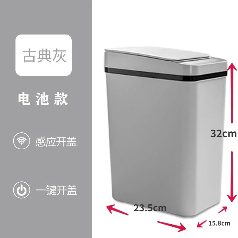 Trash Smart Can Automatic Sensor Bin Touchless Odor Control