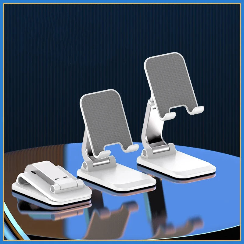 Foldable Aluminum Mobile Phone & Tablet Stand - Comfort-Grip Desk Holder for iPad, iPhone, Adnroid Accessories