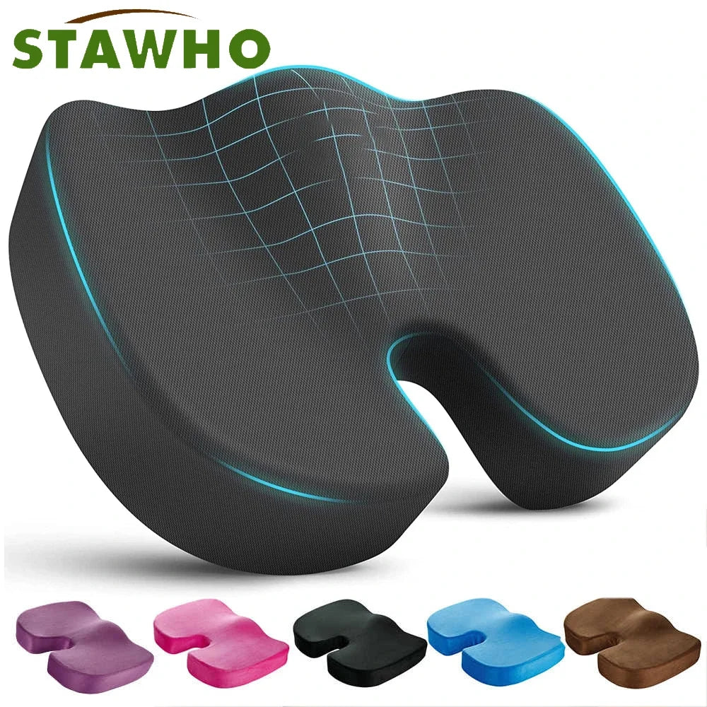 Seat Coccyx Cushion Memory Foam U Shaped Pillow Office Car Chair Support Fall 2025 Anti Fatigue