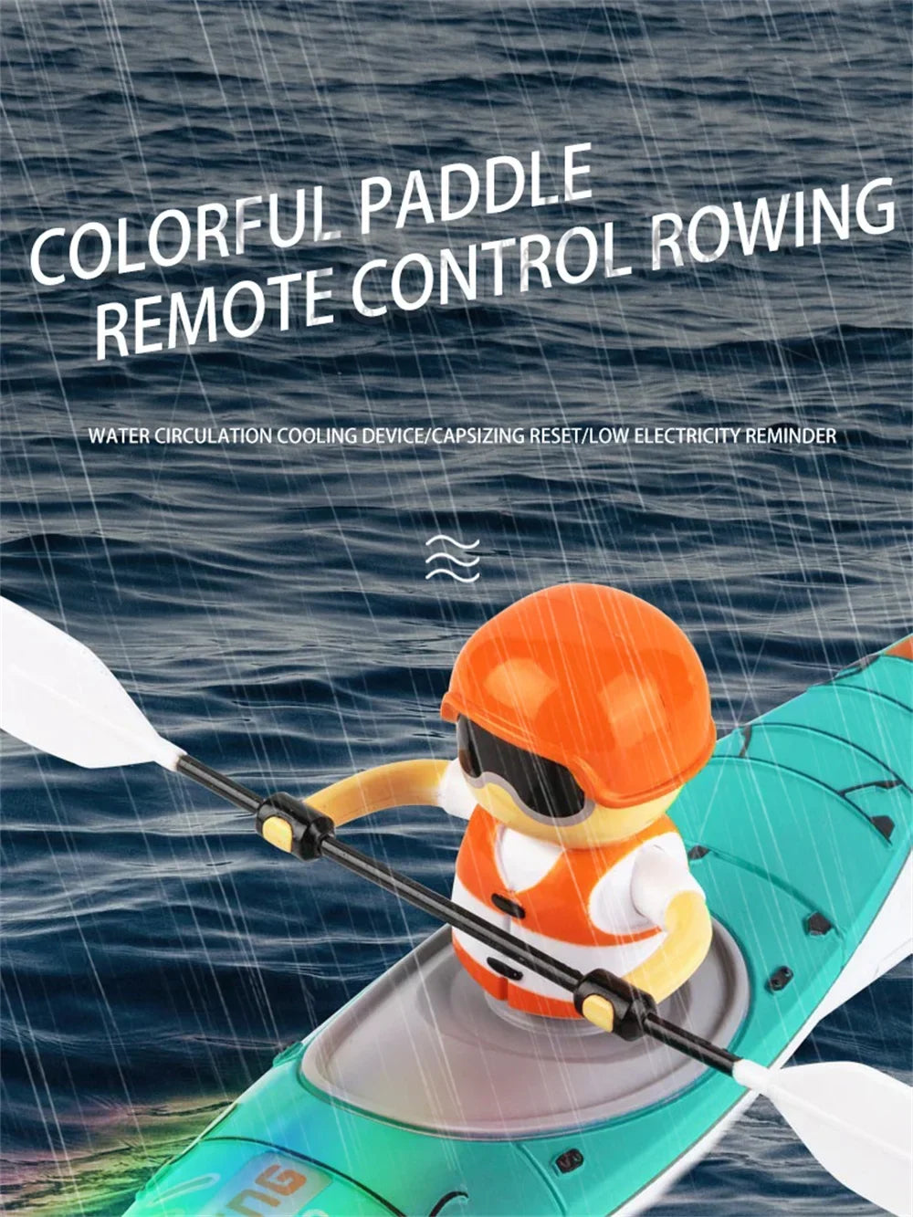 Remote Control Speedboat for Kids - Outdoor Racing Boat, 15km/h, Water-Resistant Fun Gift