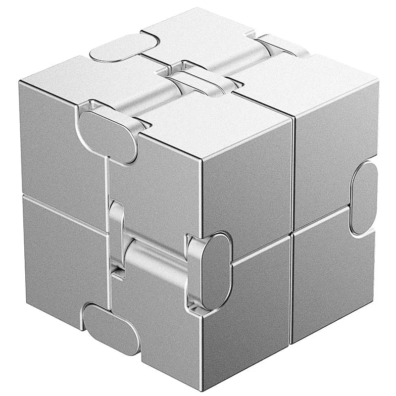 Metal Magic Cube Stress Relief Toy Travel-Friendly Puzzle Focus