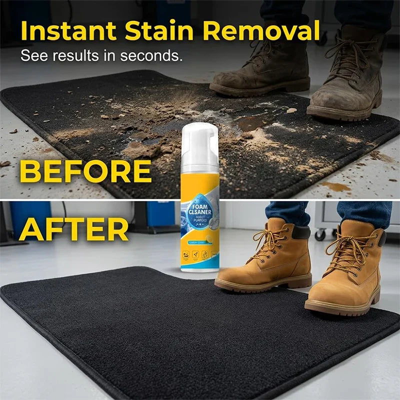 Cleaner Foam 4-In-1 Enzyme 150ml All-Purpose Cleaning Spray Spring 2026 No Rinse Car Interior and Kitchen Lemon Scent