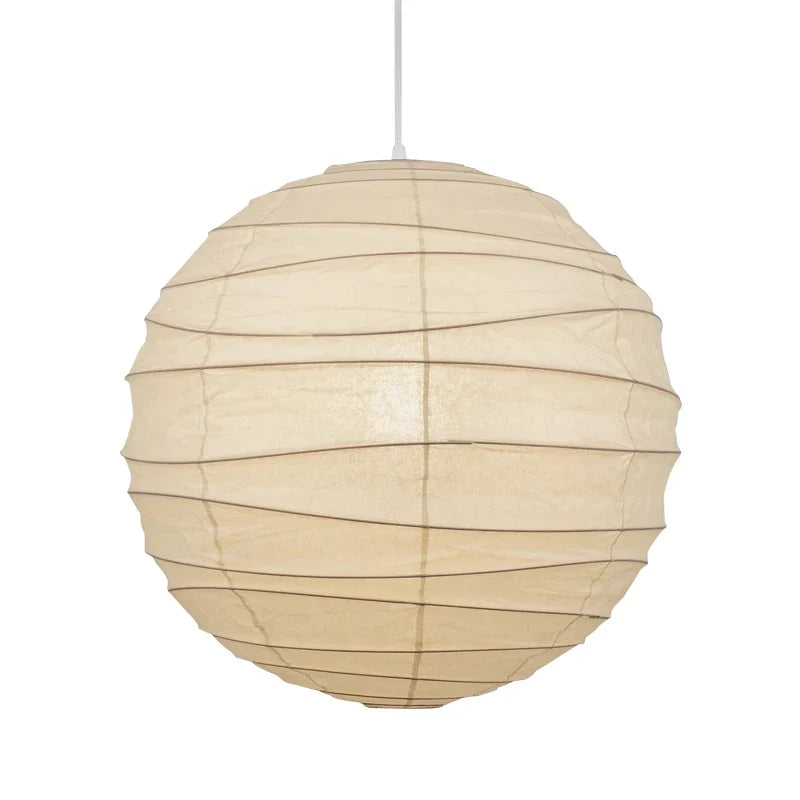 Wabi Japandi Sabi Round Pendant Light E27 LED Hanging Cozy Lamp