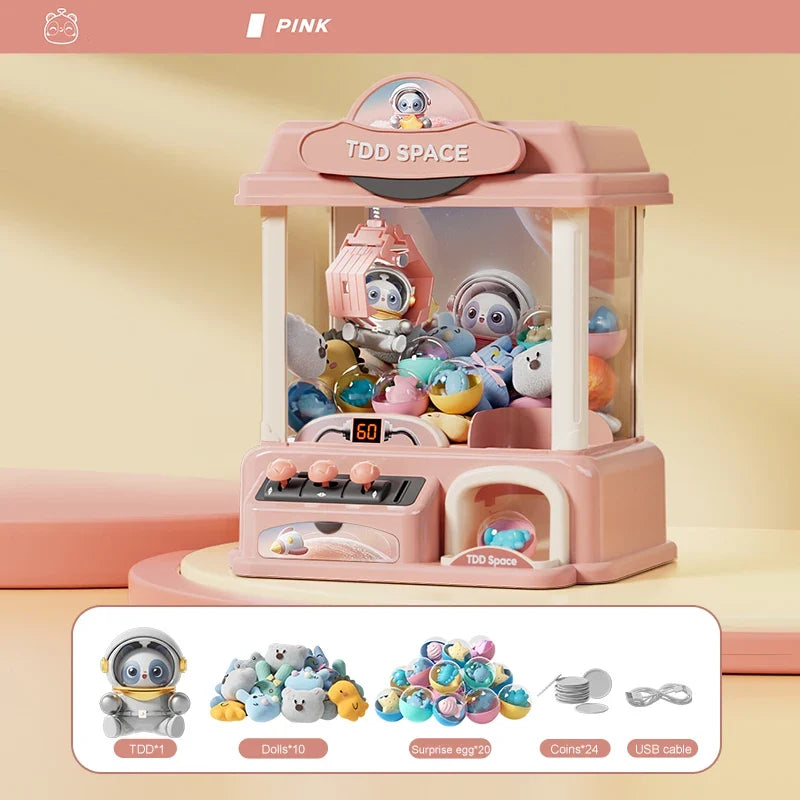 Claw Mini Machine Standard - Interactive Doll Catcher Game, Fun Christmas Gift for Kids