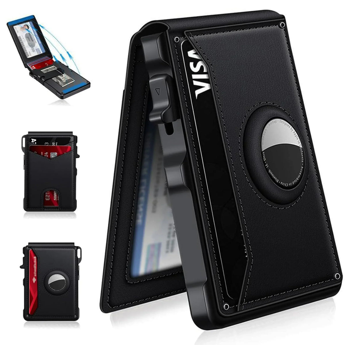 AirTag2025 Edition Wallet Leather Slim RFID Blocking Wallet