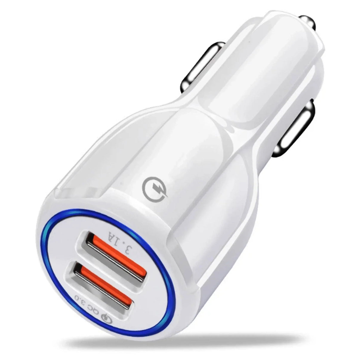 Usb Car Charger Dual Port Fast Charging Travel-Friendly Adapter