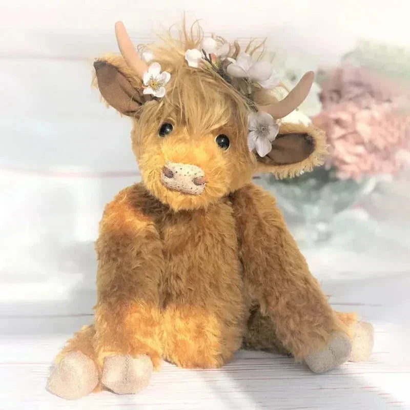 Cow Highland Plush Alpaca Fur Decor Fall 2025 Gift