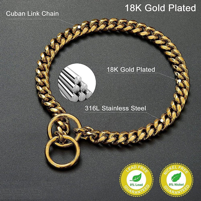 Heavy Duty Chain, Chew-Resistant, Sturdy Pet Accessory for Regular Walks Fall 2025 Gift – Dog Chain Collar
