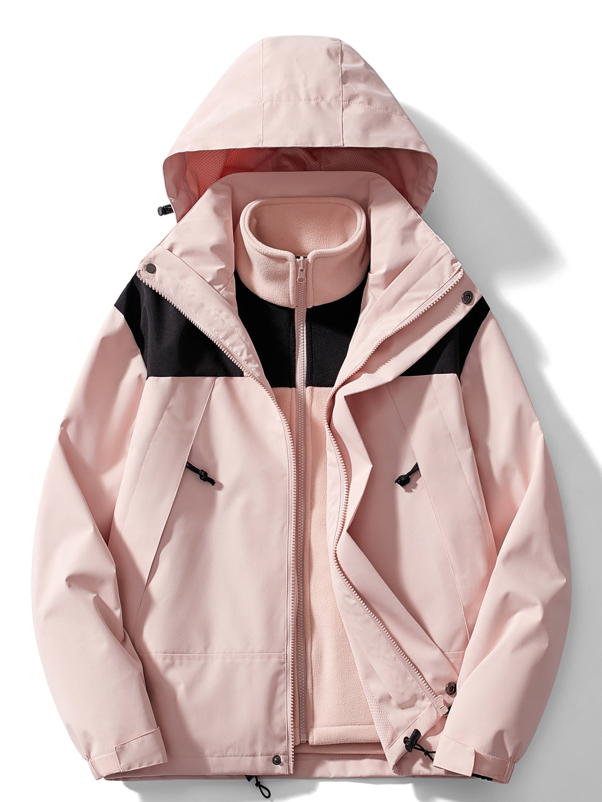 Water-Resistant Women’s 3-in-1 Jacket - Relaxed Fleece Winter