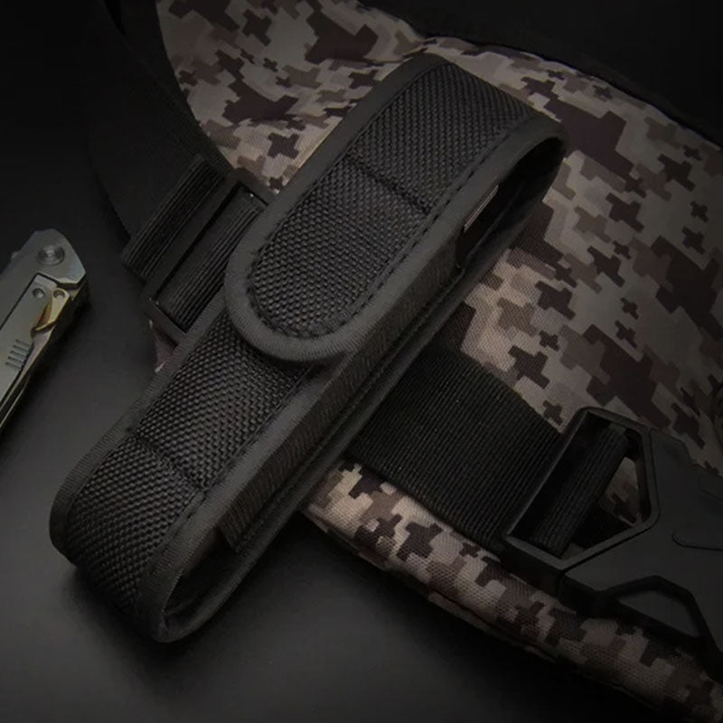 Tactical Pouch Travel-Friendly Water Resistant Flashlight Holder