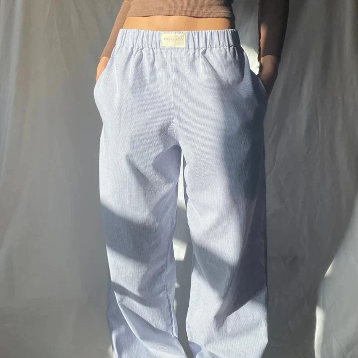 Flowing Linen Pants for Women - Elegant Summer Style, Cozy Fit, Casual Chic Trousers