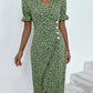 V-Neck Midi Dress for Women in White, Soft and Comfortable Summer Dress for Effortless Elegance and Versatile Style-2