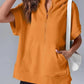 Light Women's Short Sleeve Hoodie - Oversized Knit