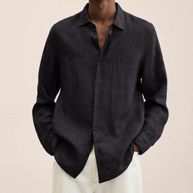 Elegant Linen Shirt for Men - Breathable Trendy Fit for All Occasions, Cozy Summer Wear, Multi-Use Casual Attire