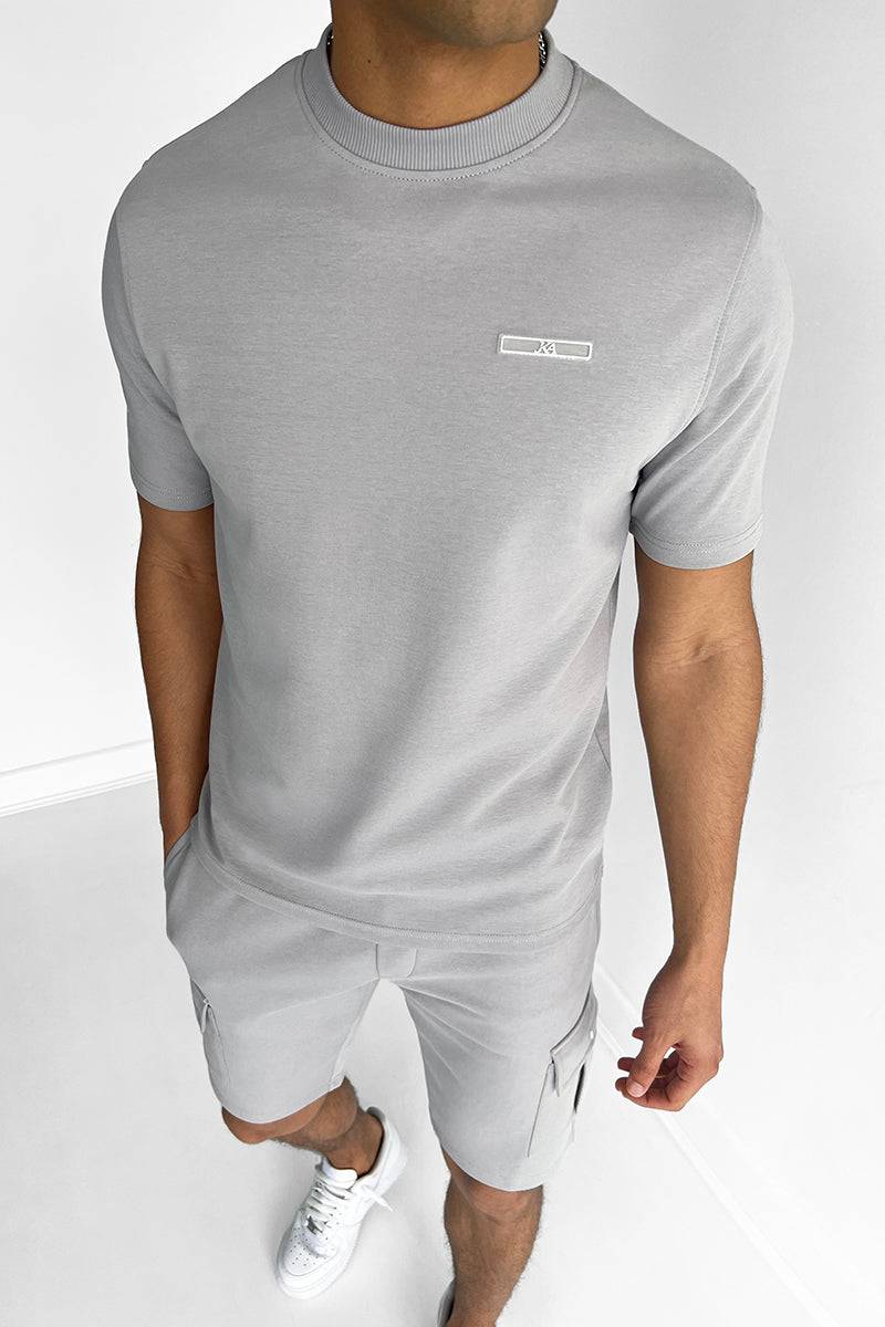 Variant image for Slim Fit Leisure Set for Men with Cargo Shorts, Premium 100% Cotton Fabric, Tailored Design, Comfortable Everyday Wear-1