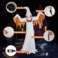 12ft Inflatable Ghost LED Flames Flashing Eyes Halloween