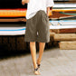 high-waisted, loose-fit with pockets, cotton, for casual summer days – Light women's shorts