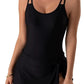 Fast-dry women's one-piece swimsuit - wrap-front, floral print, nylon-spandex blend, for beach
