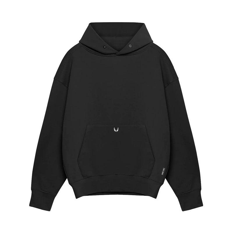 Relaxed Oversized Men's Pullover Hoodie - Cotton, Casual