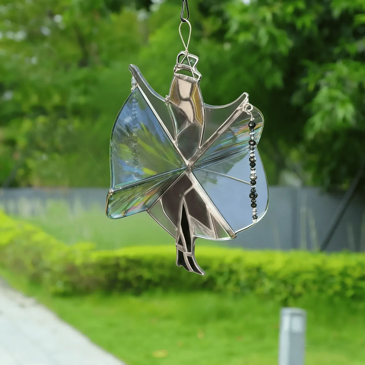 Glass Stained Sun Catcher Handmade Acrylic Dancing King Spinner Memphis Melody Window Decor Fall 2025 Gift