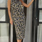Variant image for Elegant Long Sleeve Dress in Shimmering Fabric, Fluid Silhouette for Formal Events, Full-Length Long Dress for Women-57