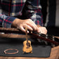 Organic Wood Guitar Pick Holder Case - Mini Acoustic Design for Musicians, Great Gift Idea