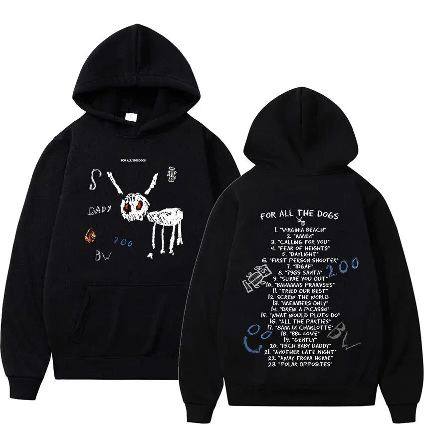 Men's Oversized Hoodie - Relaxed Spandex Blend, Streetwear