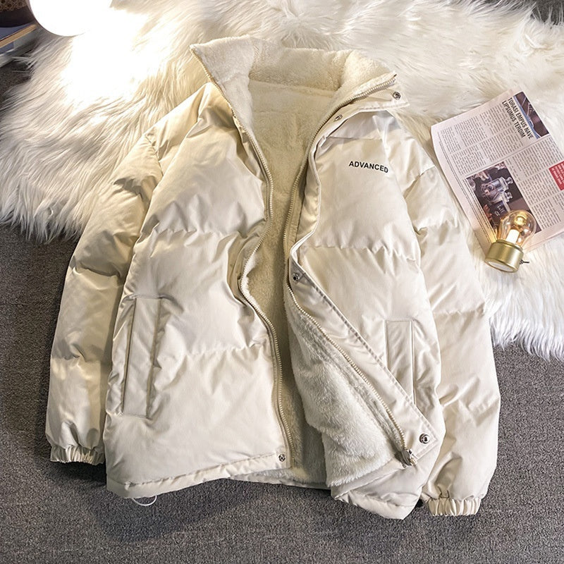Relaxed Warm Women’s Puffer Jacket - Oversized Fleece Winter