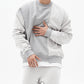 Mens Oversized Pullover Sweater - Crew Neck, Cotton, Casual