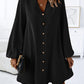 Airy Casual V-Neck Long Sleeve Dress for Women, Loose Fit Summer Midi Dress in Multiple Colors-4