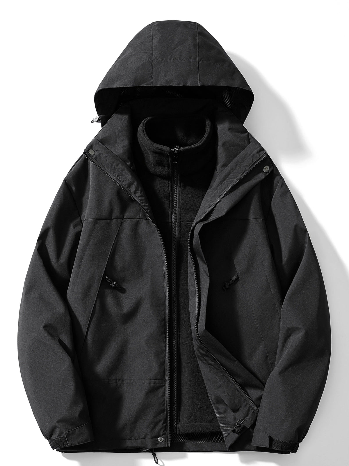 Water-Resistant Women’s 3-in-1 Jacket - Relaxed Fleece Winter