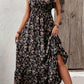 Black A-Line Dress for Women with Ruffle Sleeves and Elastic Waist, Lightweight Spring Fashion-1