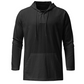 Light Casual Mens Pullover - Laceup V Neck, Linen