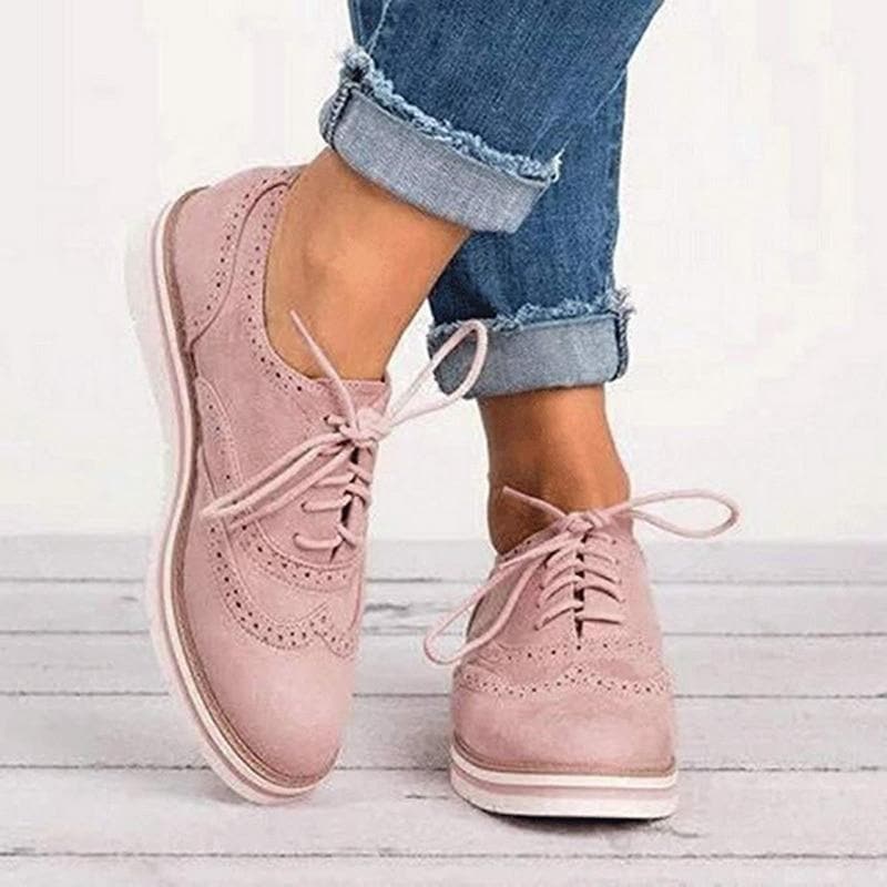 Variant image for Women's Moccasins with Lace Closure, Lightweight and Durable Ladies Moccasin Shoes for Casual and Work Wear-1