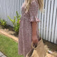 Short-Sleeve Midi Dress for Women in Polka Dot Design, Lightweight Breathable Fabric, Relaxed Fit for Summer Events-3