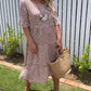 Short-Sleeve Midi Dress for Women in Polka Dot Design, Lightweight Breathable Fabric, Relaxed Fit for Summer Events-2