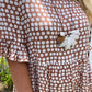 Short-Sleeve Midi Dress for Women in Polka Dot Design, Lightweight Breathable Fabric, Relaxed Fit for Summer Events-5