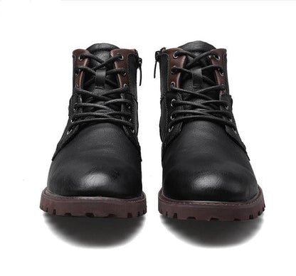 Resistant Slip Men's Work Boots - Low Shaft, PU Upper