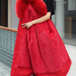 Women’s Warm Winter Coat - Relaxed A Line, Faux Fur, City