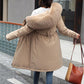 Women’s Warm Winter Coat - Relaxed A Line, Faux Fur, City
