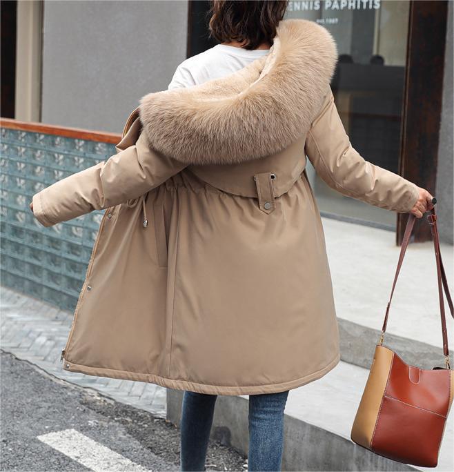 Women’s Warm Winter Coat - Relaxed A Line, Faux Fur, City