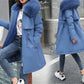 Women’s Warm Winter Coat - Relaxed A Line, Faux Fur, City