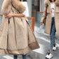 Women’s Warm Winter Coat - Relaxed A Line, Faux Fur, City
