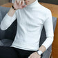 Men’s Fitted Turtleneck Sweater - Slim Fit Cotton Blend