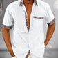 Variant image for Men's Short Sleeve Cotton Shirt for Casual and Semi-Formal Wear, Breathable Fabric, Slim Fit Available in Multiple Sizes-4